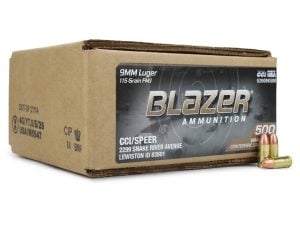 Ammo Deals of the Day 15 CCI Blazer Brass 9mm 115 Gr FMJ (500 Round) Loose Bulk Pack (Box)