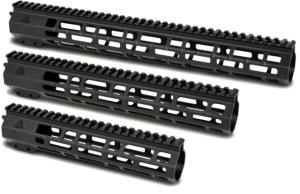 AT3 Tactical SPEAR M-Lok AR-15 Free Float Handguard, 12 in, Black, AT3-MLOK-12