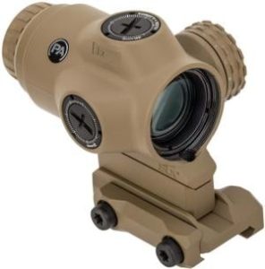 Primary Arms The SLx 3x MicroPrism Red Dot Sight, 1/4 MOA, Prism Scope, Red Illuminated ACSS Raptor 5.56/.308 Yard, Flat Dark Earth, 710054