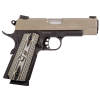 Taurus 1191101COMSVZ 1911 Commander 45 ACP 4.20 8+1 Black Sand Cerakote Slide Sand VZ Grip