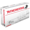Ammo Deals of the Day 66 Winchester USA.40 S&W 165 Grain FMJ Brass Case Centerfire Pistol Ammo 50 Rounds Box USA40SW. Specifications for Winchester USA HANDGUN.40 S&W 165 grain Full Metal Jacket Brass Cased Centerfire Pistol Ammunition: Manufacturer: Winchester Cartridge.