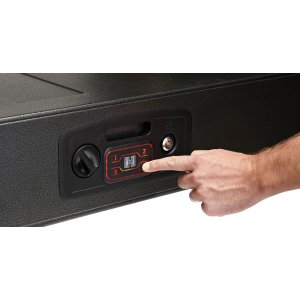 Hornady 98190 Rapid AR Gunlocker RFID Access Code Key Entry Black Steel Holds 2, Rifles Holds 2 Long Guns 42 in L x 15.25 in W x 6.75 in D , Gun Safe