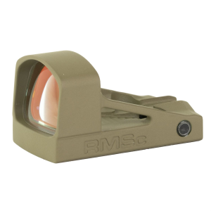 Shield Sights RMSc, Glass Edition, Red Dot Sight, Non Magnified, Fits RMSc Footprint, 4MOA, Flat Dark Earth RMSC-4MOA-GLASS-FDE