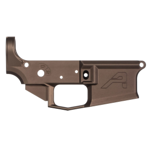 Aero Precision M4E1, Semi-auto, Stripped Lower Receiver, 223 Remington/556NATO, Anodized Finish, Kodiak Brown APAR600025C