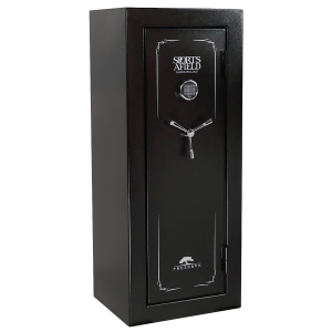 Sports Afield SECSA5924P Preserve SA5924P Electronic Keypad/Key Entry Black Textured Steel Holds 24 + 4 59 in H x 24 in W x 20 in D Fireproof- Yes , Gun Safe