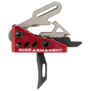 Rise Armament RA535BLKARP RA-535 Advanced Performance Single-Stage Straight with 3.50 lbs Draw Weight, Red Housing & Black Trigger for AR-Platform, Includes Pins