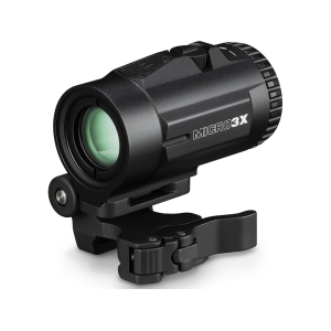 Vortex Optics Micro 3x Red Dot Magnifier with Flip Mount Matte Black