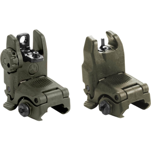 Magpul MBUS Gen 2 Flip-Up Front and Rear Sight Set AR-15 Polymer Olive Drab