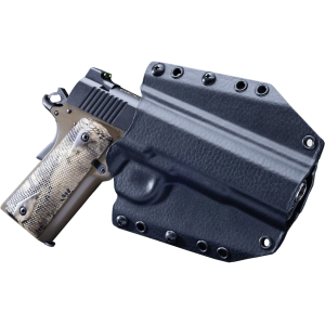 Mission First Tactical Hybrid OWB Holster Right Hand 1911 Government Kydex/Leather Black