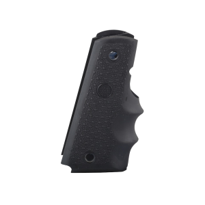 Hogue Wraparound Rubber Grips with Finger Grooves for 1911 Government Black