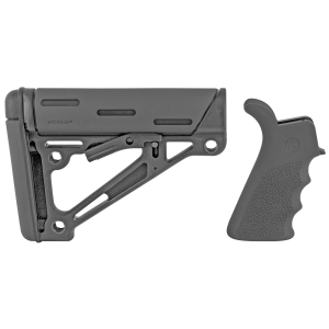Hogue Overmolded AR-15 Pistol Grip and Mil-Spec Collapsible Stock Black