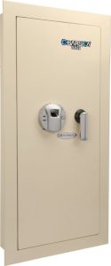 Barska Large Biometric Wall Safe Left OpeningCream