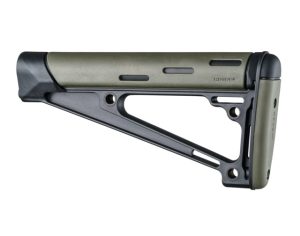 Hogue AR-15/M-16 OverMolded Fixed Buttstock - Fits A2 Buffer Tube OD Green