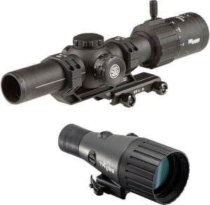 SIG SAUER Tango MSR LPVO Rifle Scope 1-6x24mm 30mm Tube Second Focal Plane Illuminated BDC6 Reticle w/TRYBE Optics Enhancer Rifle Scope Magnification
