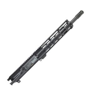 XTS AR-15 5.56 NATO 12.5in Upper Receiver Government Profile Carbine Length 1-7 Twist 1/2x28 A2 Flash Hider 10in Handguard Anodized Black CU-125-12