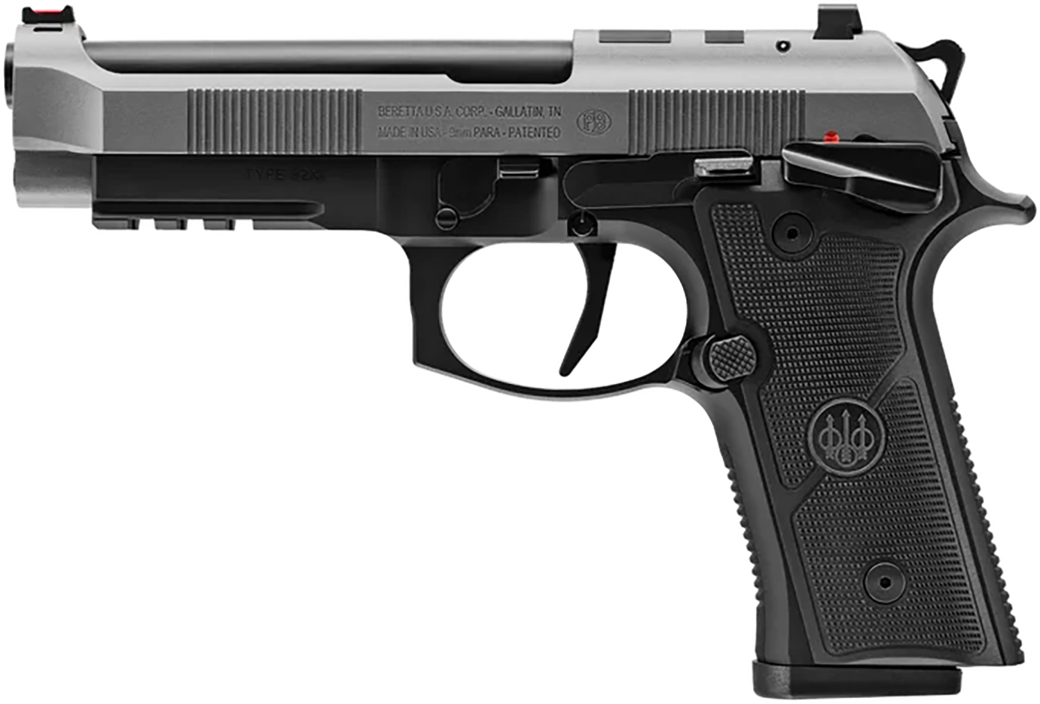 Beretta 92XI SAO 9mm 4.7" 18rd, Stainless/Black - J92FSR921