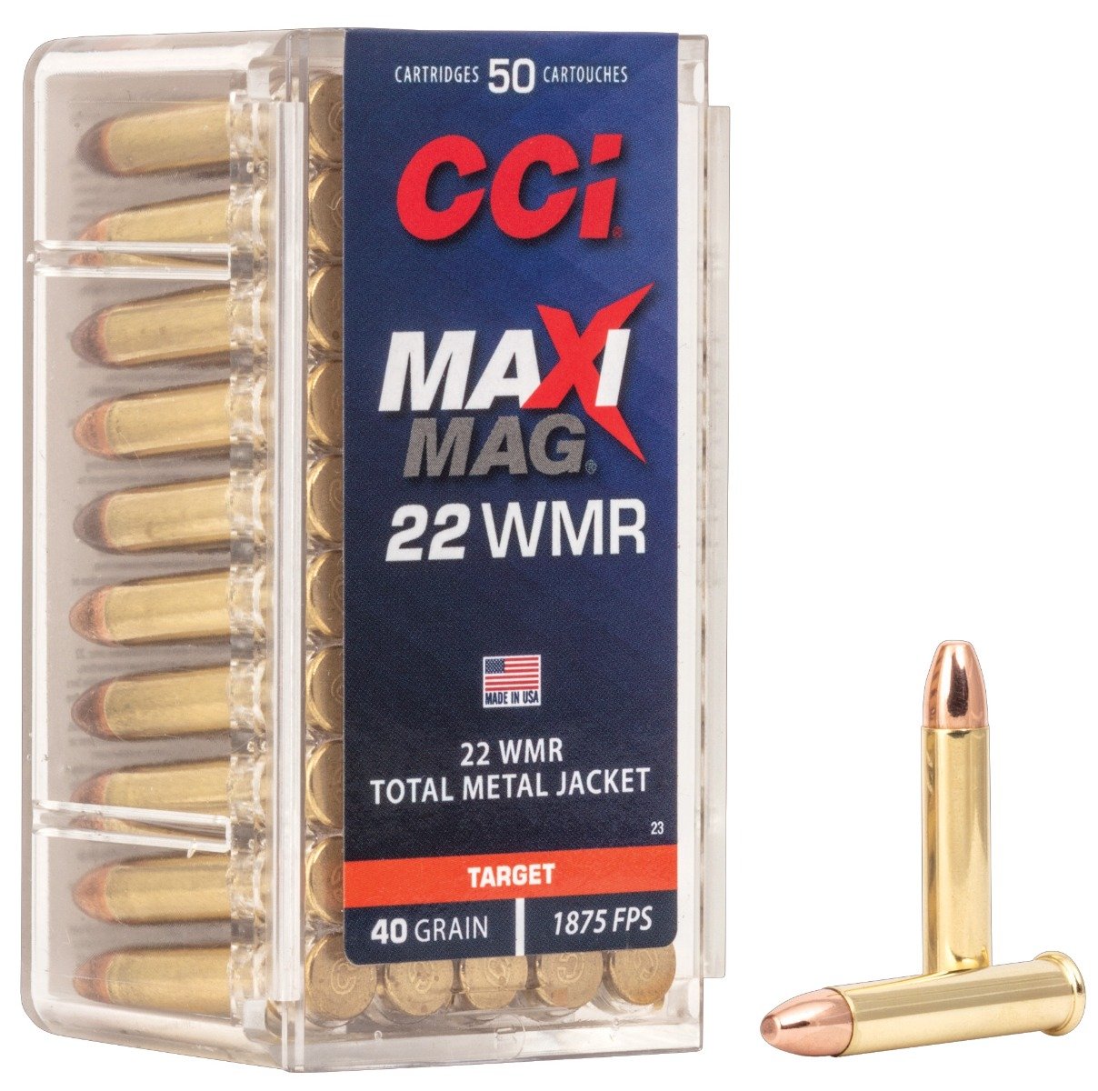 Ammo Deals of the Day 46 CCI .22 WMR Ammo 40 Grain TMJ 50rds - 0023