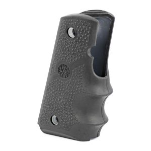 Hogue Wrap-around Rubber Grips with Finger Grooves for 1911 Government Commander Black 45000