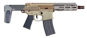 Q LLC Honey Badger .300 Blackout Semi-Automatic AR Pistol, FDE - HB-300BLK-7-PISTOL