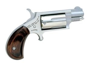 North American Arms 1.125" .22 LR Mini Revolver With .22 Magnum Cylinder, Stainless - 22MSC