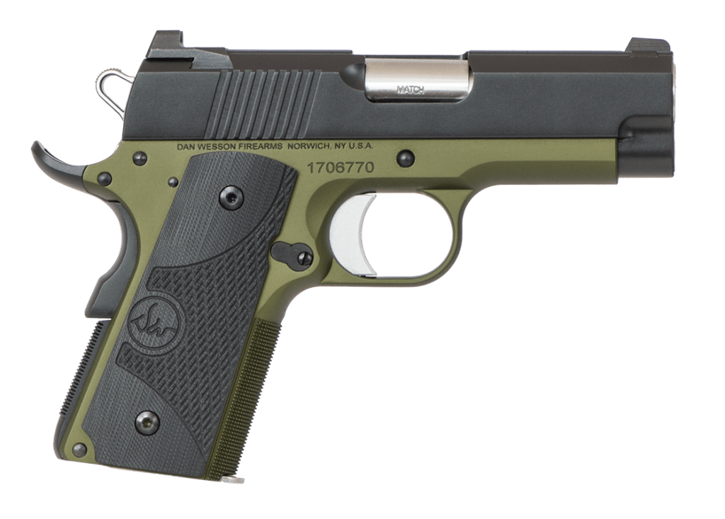 Dan Wesson Eco 45 ACP For Sale - A great Cconcealed carry 45 ACP 1911 with the Dan Wesson seal of quality and a different colorscheme.
