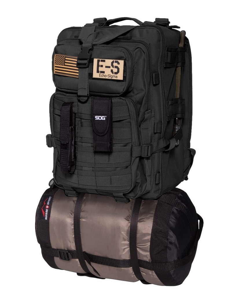 EchoSigma Systems Bug Out bag for sale, the best 72 hour emergency kit. disaster preparedness. Viral epidemic. Survival. Prepper.