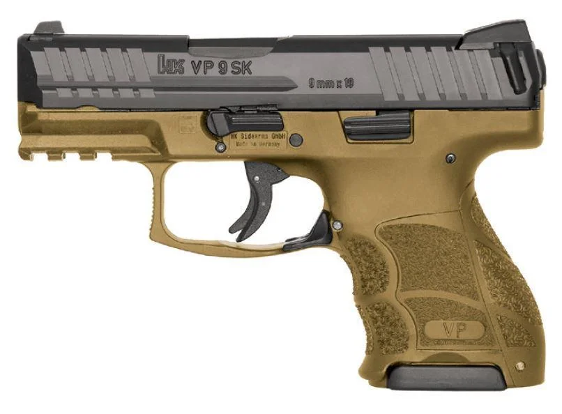 HK VP9 SK 9mm pistol for sale for just $629.99. Arguably the best striker fired 9mm concealed carry handgun on the market.