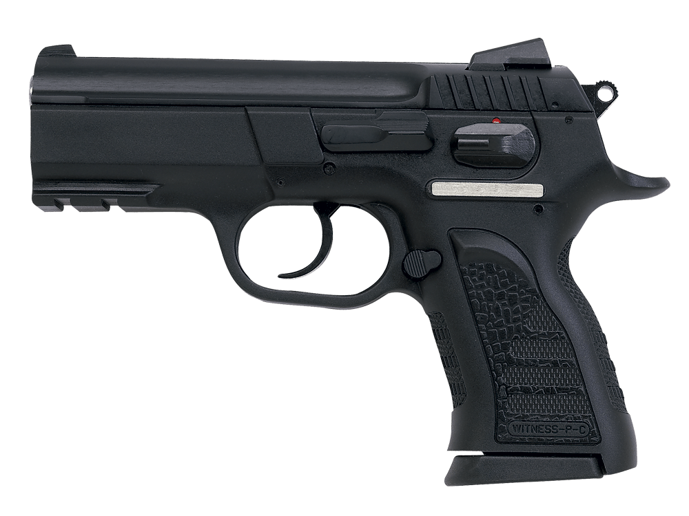 EAA Tanfoglio Witness Polymer Compact. A brilliant 9mm concealed carry pistol that combines the best of a Glock and a CZ 75 B