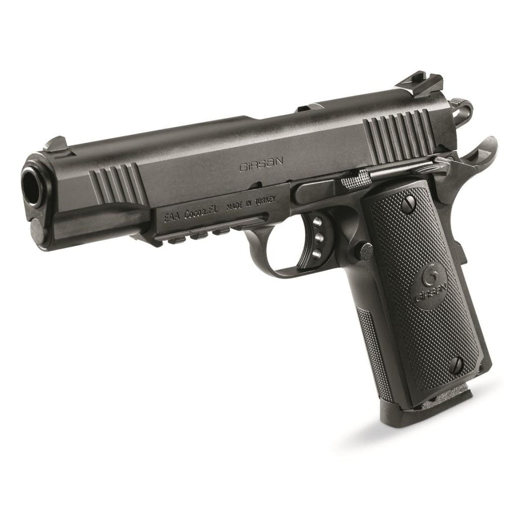 The EAA Girsan MC1911S Government Tactical 1911 pistol for around $500. A cheap 1911 you actually want to shoot.