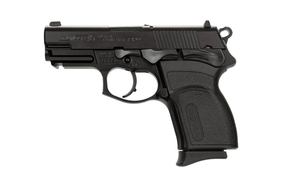 Bersa Thunder Pro Compact. A low budget 45 ACP pistol that does the job. Get a cheap concealed carry pistol at the USA Gun Shop.