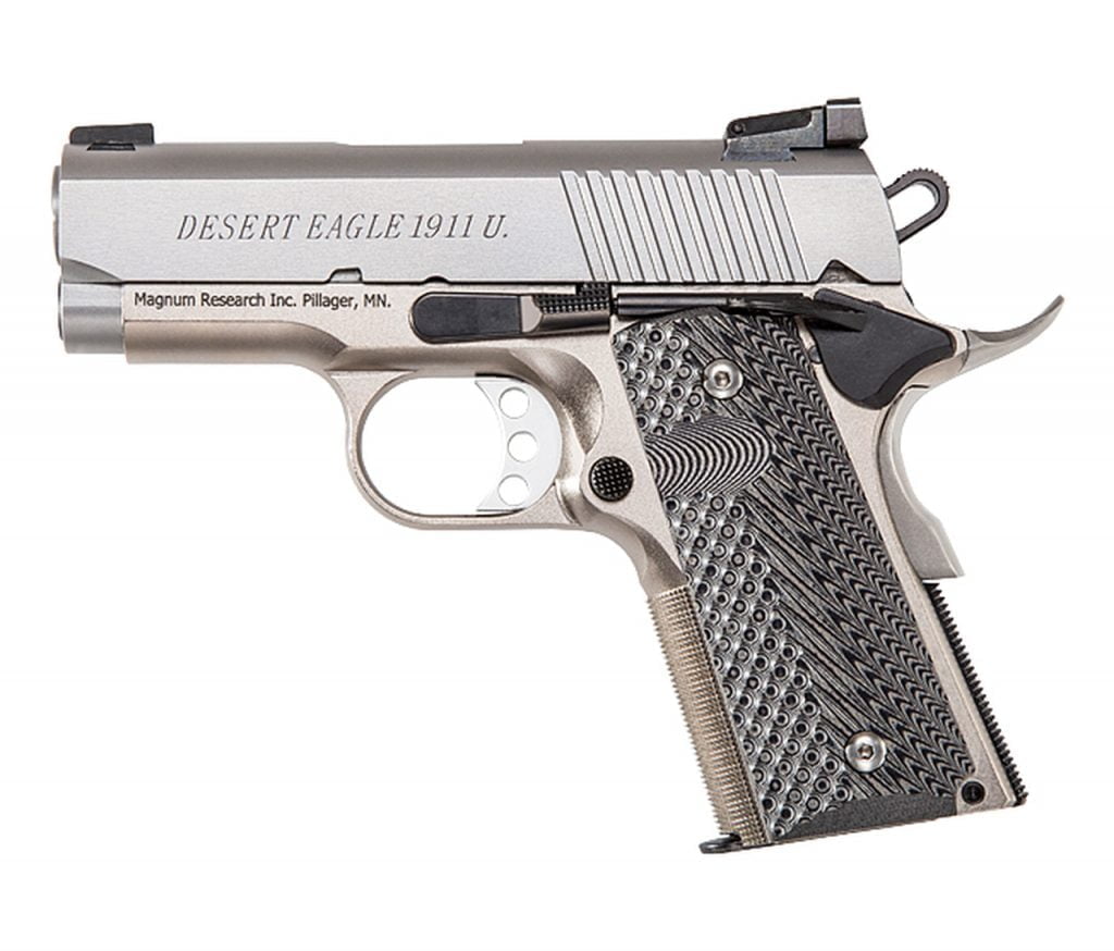 Desert Eagle 1911 Undercover 45 ACP. A stylish sub-compact 1911 that is pure gun porn and a custom gun for off-the-peg prices.
