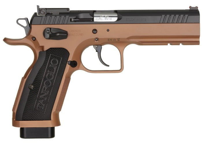 The EAA Tanfoglio Witness Stock Extreme comes with a two-tone ceramic coating. It's the ultimate target shooting 9mm 1911 and a hell of a gun for your home.
