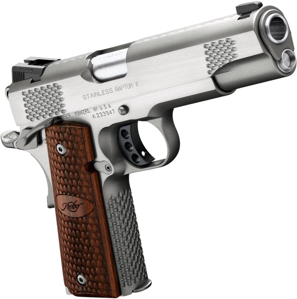 Kimber Stainless Raptor II - One of the best Kimber 1911 pistols for sale in 2020. Buy guns online at the USA's favorite gunbroker.