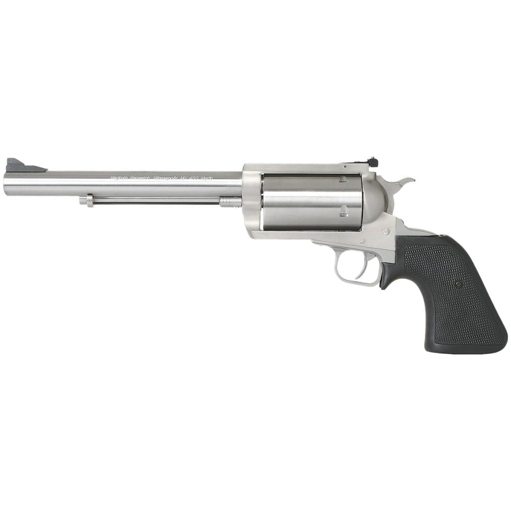 Magnum Research Big Frame Revolver, chambered in S&W 500 or 50AE. There are two 50 caliber pistols here.