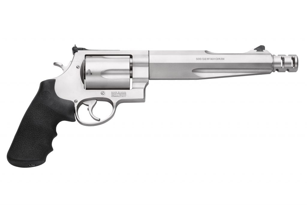 Get the legendary Smith & Wesson SW500 revolver, the most powerful handgun in the world. On sale now.