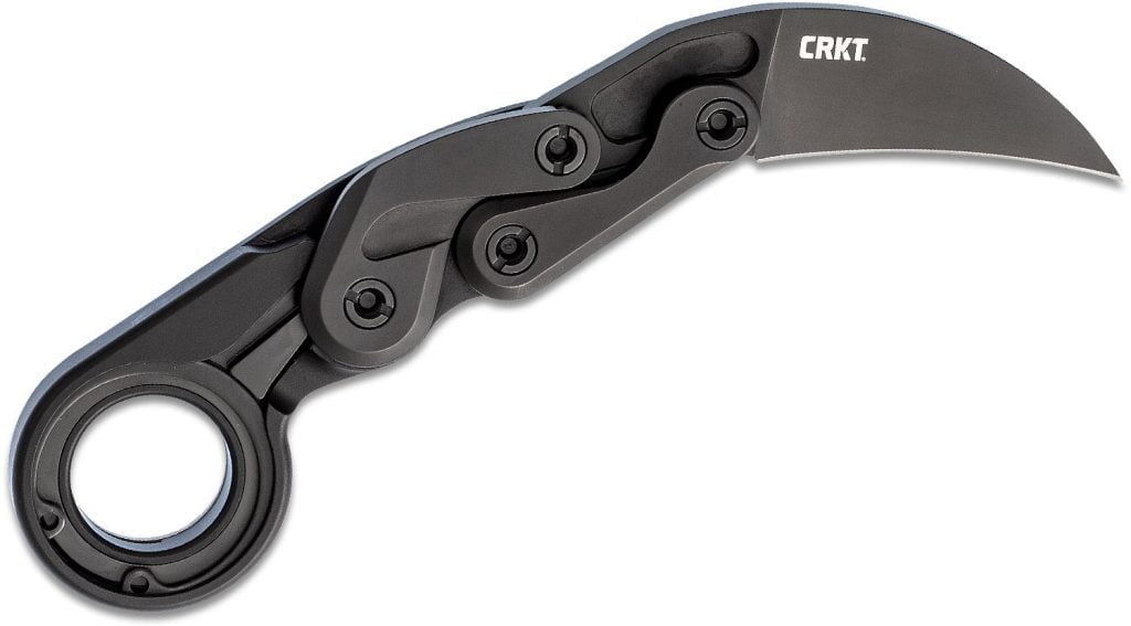CRKT Provoke is a Karambit knife with a simple manual opener.