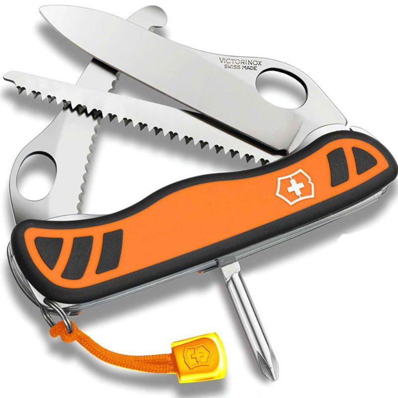 Victorinox Swiss Army Hunter XT knife. Get a multi tool in a convenient package and a blade that shouldn't let you down.
