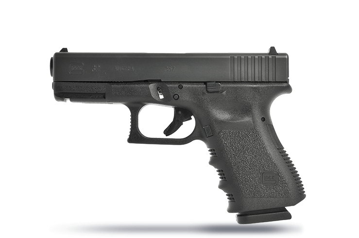 The Glock G32 357 Sig. An unusual semi-auto pistol alternative to the 357 Magnum revolvers on offer elsewhere.
