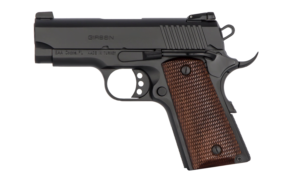 EAA Girsan Officer model for sale. Get a solid, cheap 45 1911 here. It's one of the top sub-compact 1911 pistols.