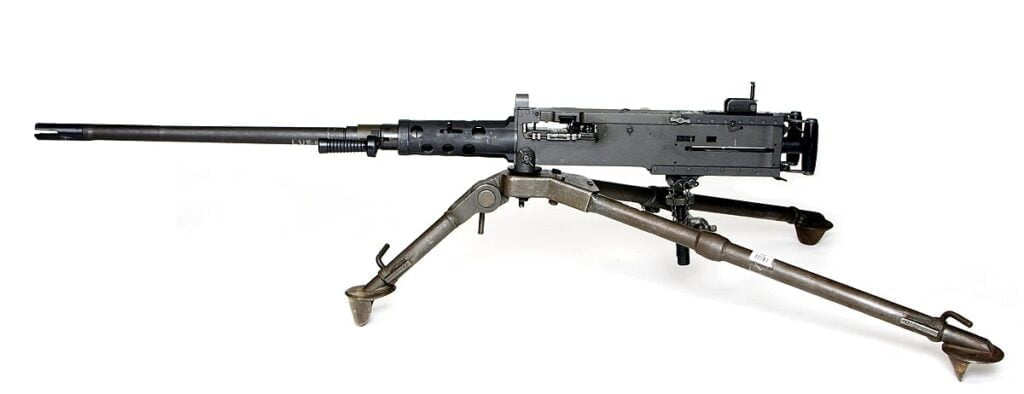 Browning M2 Heavy Machine Gun. Get the ultimate 50 cal rifle. But check your local gun laws before you buy online.