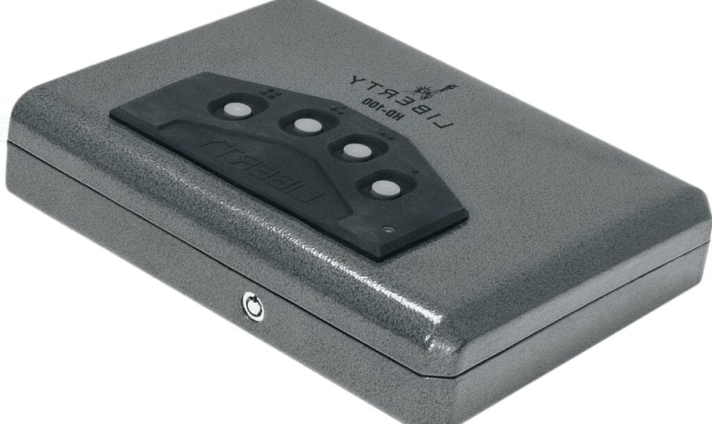 LIberty HD-100 Quick Gun Vault. Get to your firearms in a hurry with quick keypad entry.