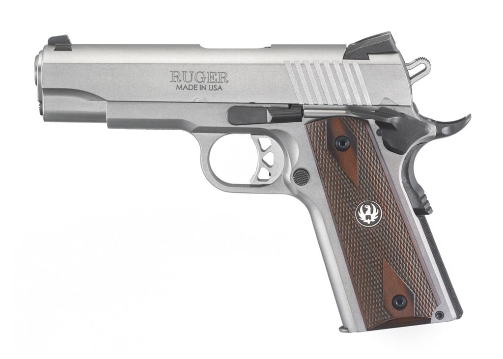 Ruger 1911 Commander Style pistol on sale for about $900. Get yours today and buy guns online for the best prices here.
