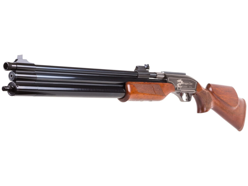 The 50 cal air rifle, the Seneca Dragon Claw PCP. Buy yours today.