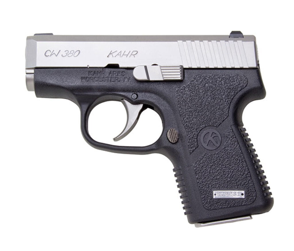 Kahr Arms CW380 semi-auto pistol. A micro compact 380 that might be the brand's finest work.
