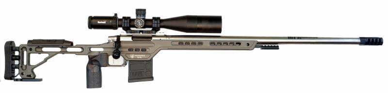 Masterpiece Arms 338 Lapua Magnum rifle. 