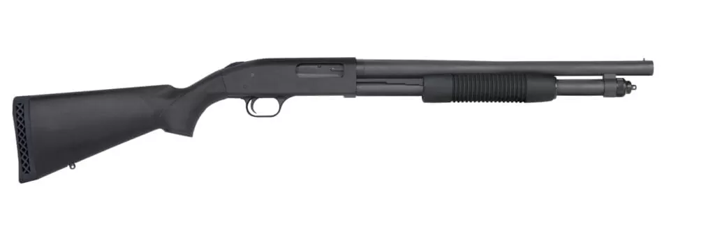 Mossberg 590 7 Shot with extension tube. A great shotgun for round the house and in the fields.
