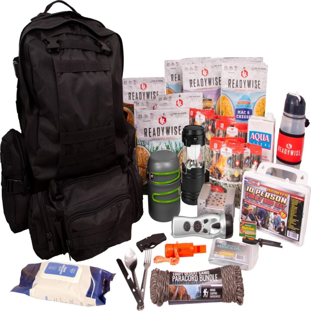 Readywise 3 day survival backpack. Everything you need to survive for 72 hours or more.