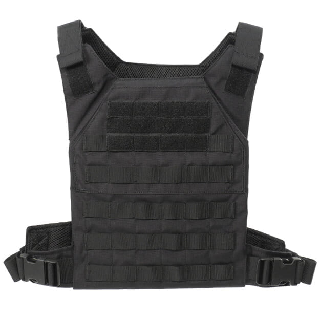 This lightweight nylon plate vest from Grey Goose is ideal all round protection with space for two ballistic plates.