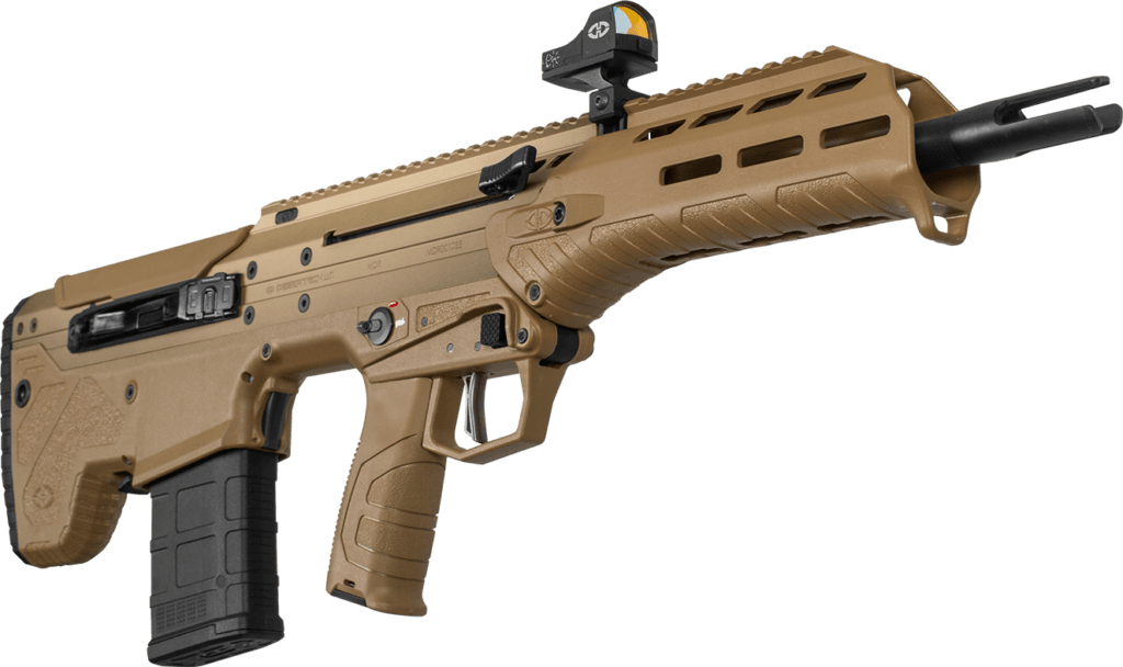 Desert Tech MDRx, one of the best bullpup rifles and you can order one in 5.56 NATO, or 6.5 Creedmoor.