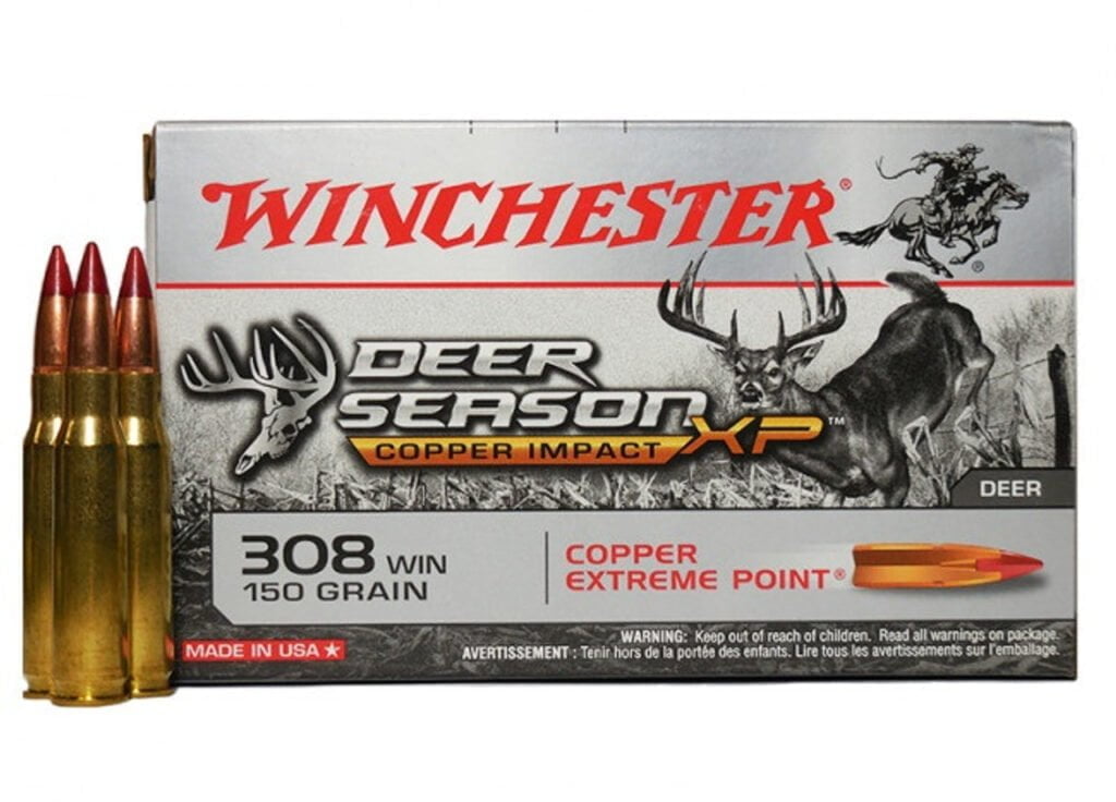 Winchester Ammunition Deer Season. Cost effective hunting ammo with a copper projectile and plastic tip.